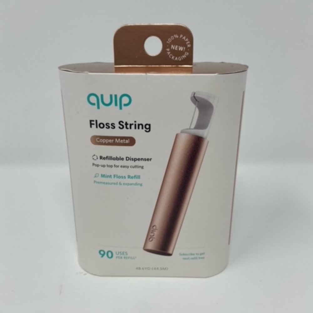 QUIP Floss Pick Starter Kit - Copper Metal